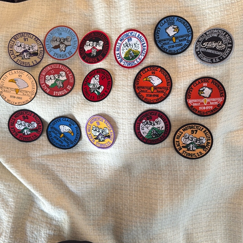 Sturgiss patches and stickers